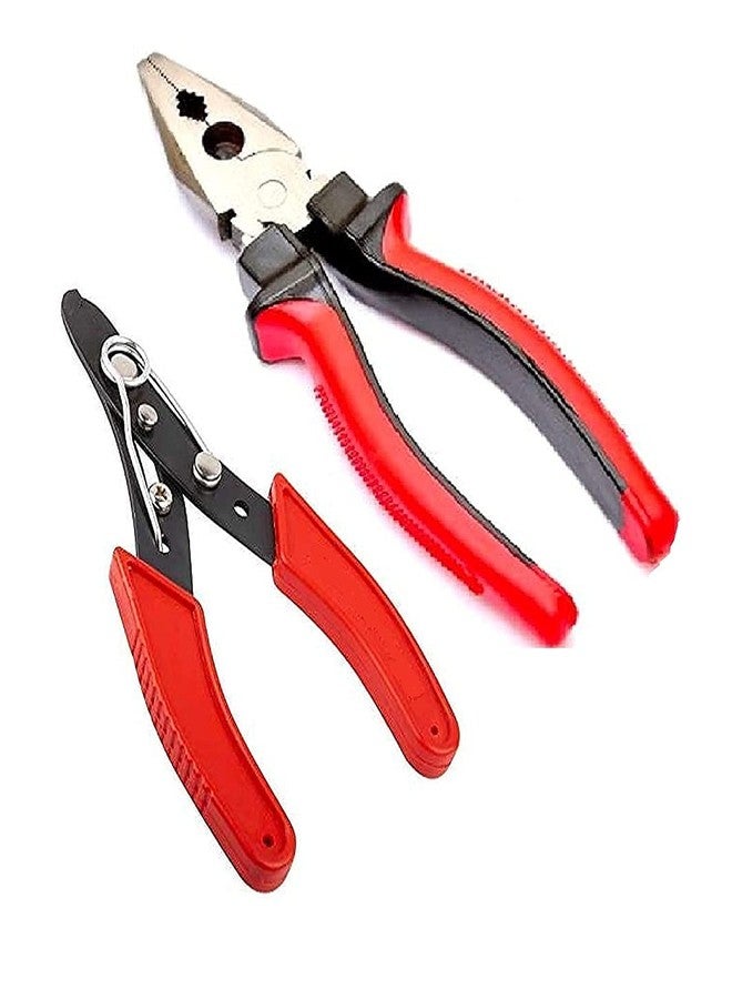 PILERMAN 8-Inch Combination Plier and 5-Inch Wire Stripper & Cutter - Image 1